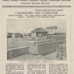 Prima pagină a Revistei generale ilustrate, nr. 2 din luna februarie 1930, dedicat colonizării românilor macedoneni
