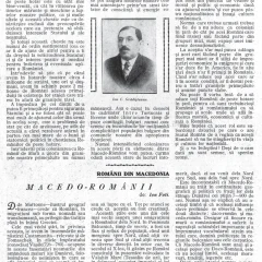 Articole dedicate românilor macedoneni, Cele trei Crișuri, nr. 1-2 din 1930, număr intitulat „Românii de peste hotare“