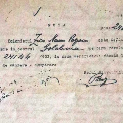 Referat de evaluare a situației lui Zicu Naum Papacu din dosarul de colonist macedoromân