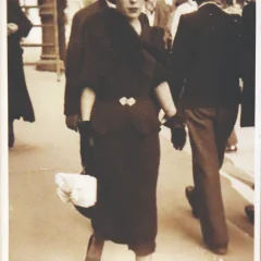 Ana Constanța Totti pe Calea Dorobanților, București, în 1938