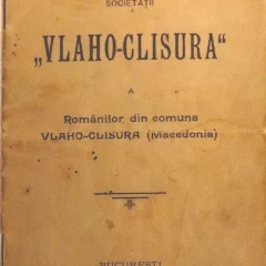 Prima pagină din „Statutele Societății «Vlaho-Clisura»”