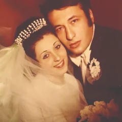 Mihai Toti și soția lui, Sanda, la nuntă